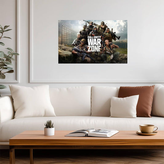 Call of Duty Warzone Operators Group | Battle Royale Promo Poster | FPS Gaming Wall Art - Video Games Poster