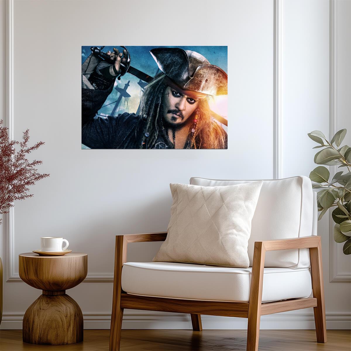 Pirates of the Caribbean Captain Jack Sparrow | Movie Poster | Johnny Depp Adventure Film Art - Movies & TV Poster