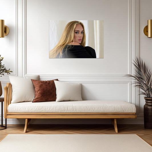 Adele Profile Shot | Singer Poster | Warm Aesthetic Print - Music Poster