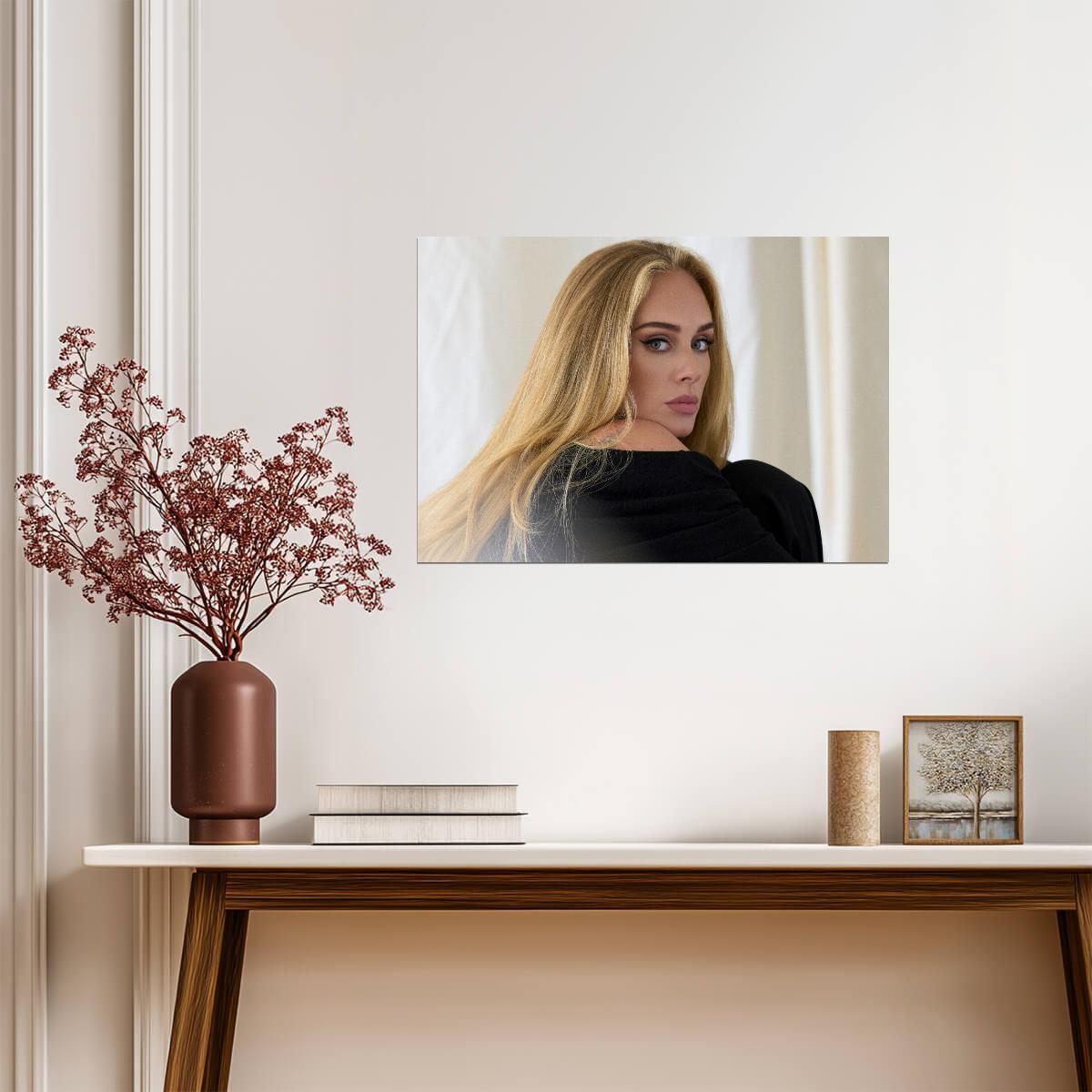 Adele Profile Shot | Singer Poster | Warm Aesthetic Print - Music Poster