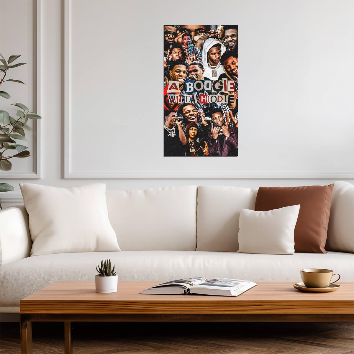 A Boogie Wit Da Hoodie Graphic | Hip Hop Poster | Rapper Illustration - Music Poster