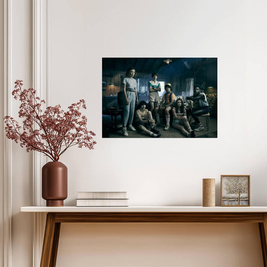 Stranger Things The Party Group Photo | Eleven Mike Will Dustin Lucas Max | Sci-Fi TV Poster - Movies & TV Poster