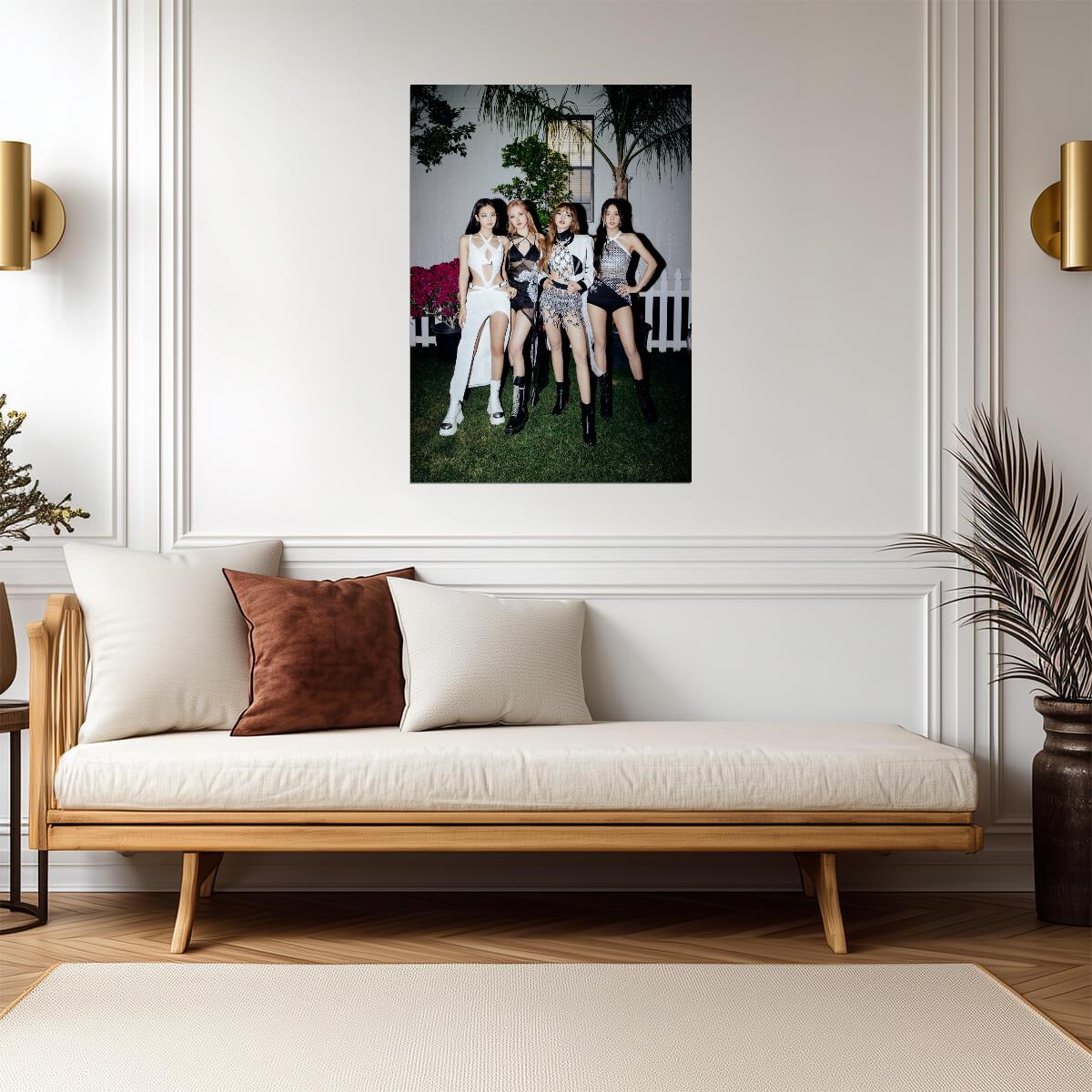 Blackpink Group Photo | K-Pop Music Poster | Korean Pop Stars Wall Art - Music Poster