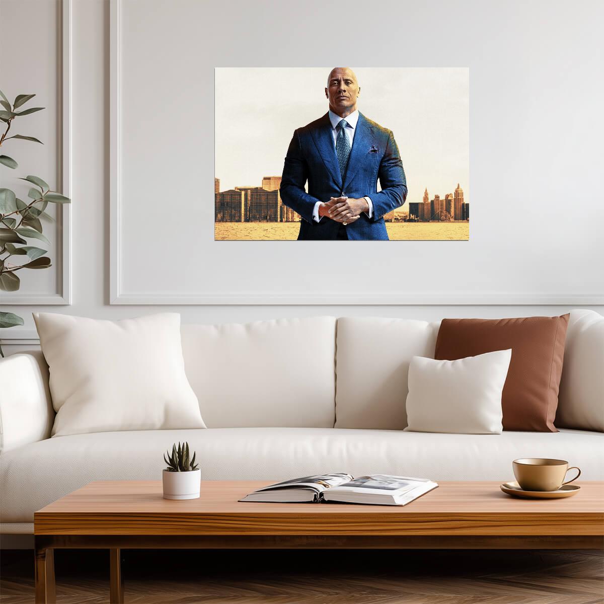 Ballers TV Show | Dwayne Johnson as Spencer Strasmore | HBO Series Poster - Movies & TV Poster