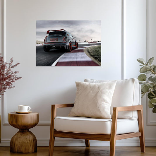 Mini John Cooper Works GP Concept | Rear View Race Car Poster | Track Focused Design Art - Cars Poster