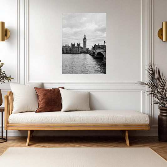 Big Ben London | Black and White Photo | City Poster - Photography Poster
