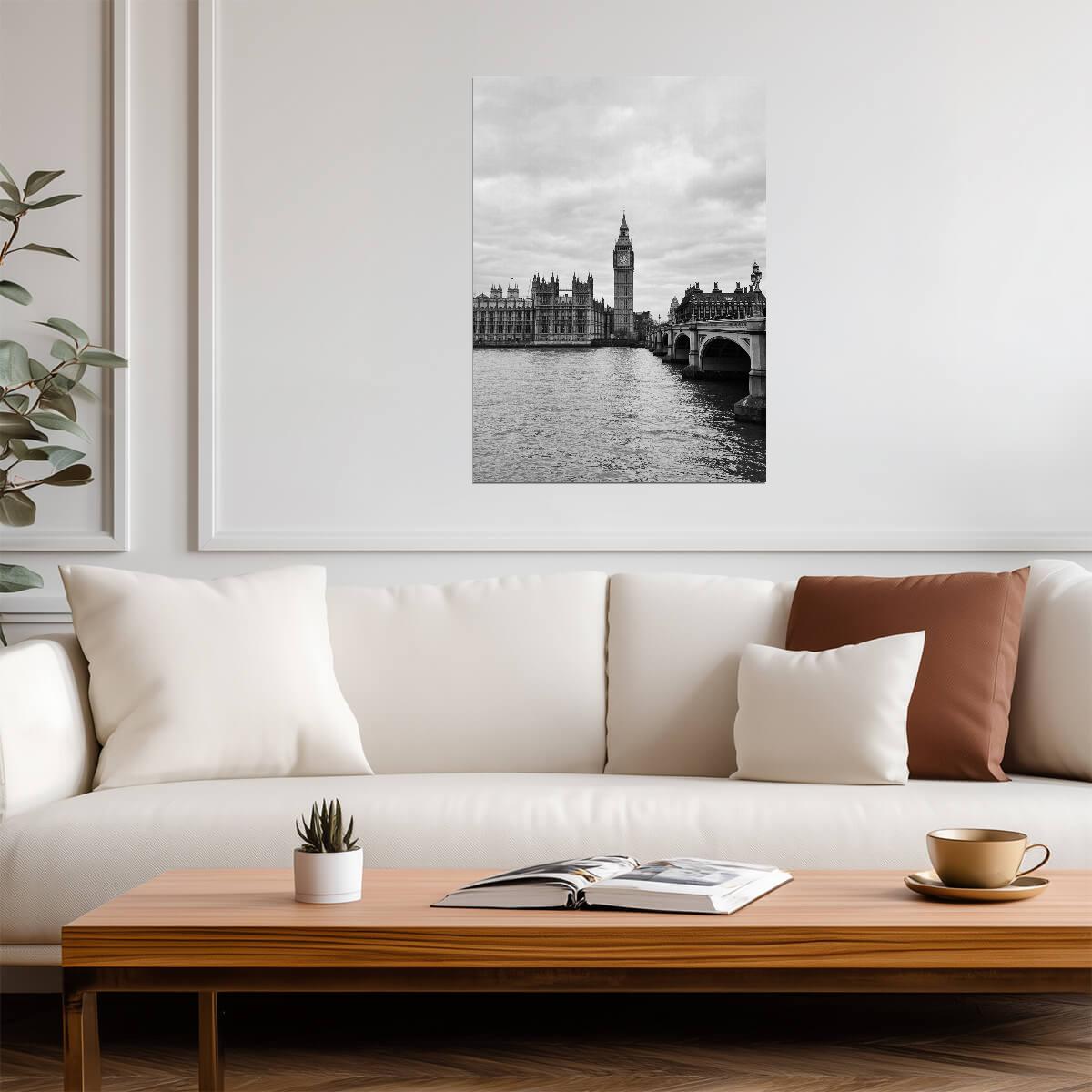 Big Ben London | Black and White Photo | City Poster - Photography Poster