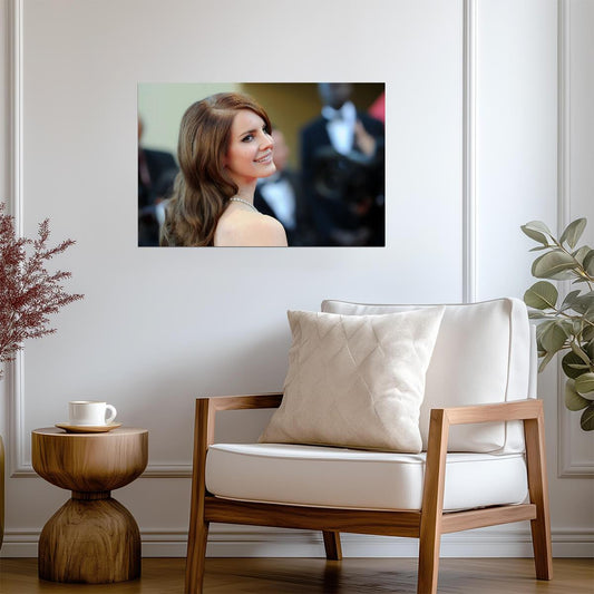 Lana Del Rey Red Carpet Portrait | Music Star Poster | Celebrity Wall Art - Music Poster