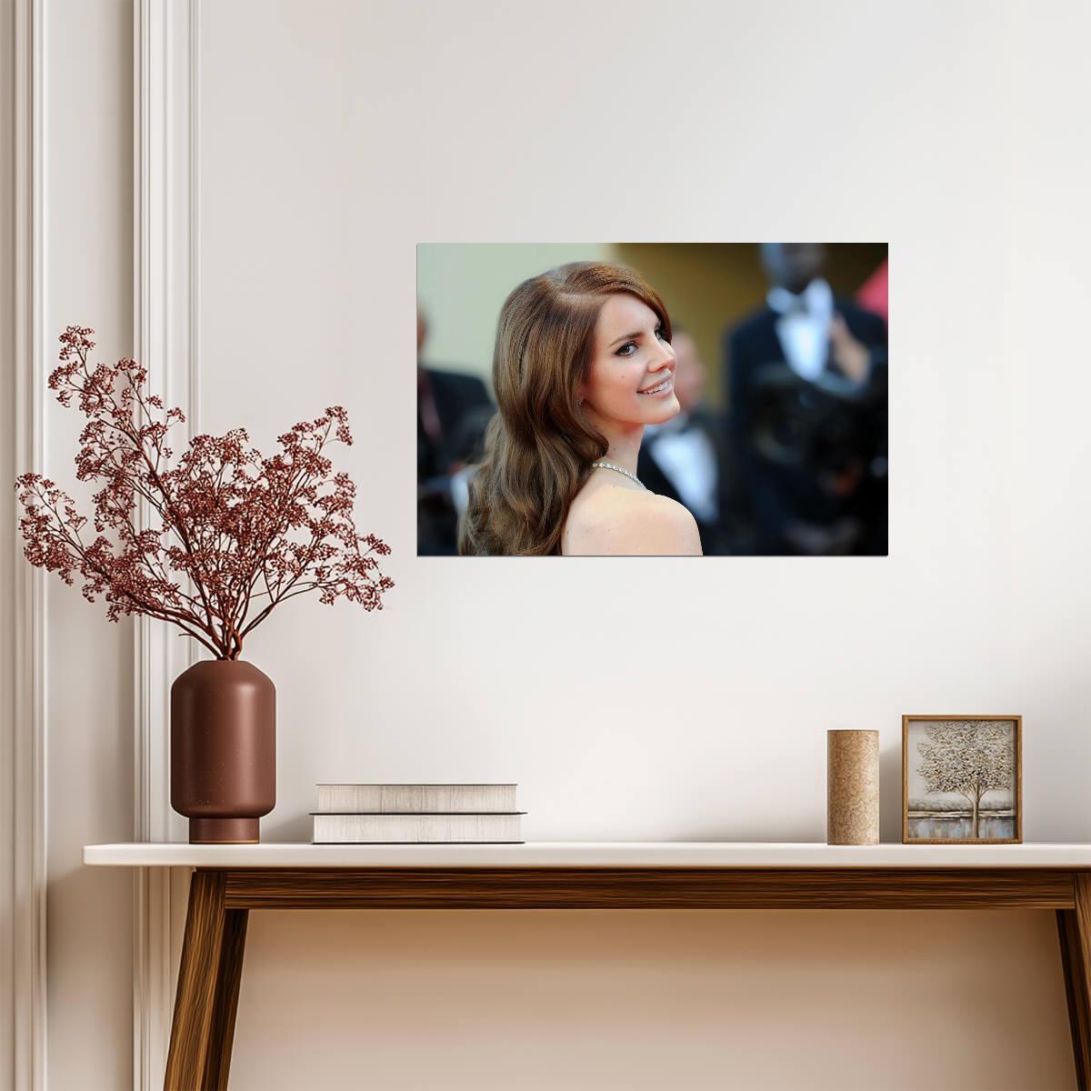 Lana Del Rey Red Carpet Portrait | Music Star Poster | Celebrity Wall Art - Music Poster