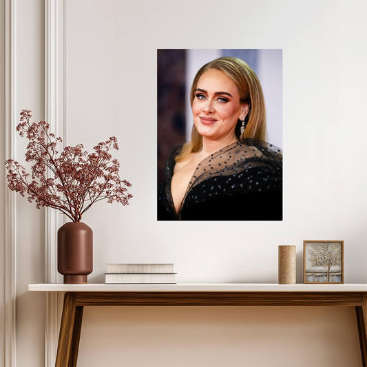 Adele Polka Dot Dress | Music Legend Poster | Classic Style Decor - Music Poster