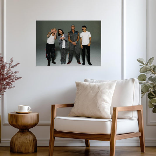 Red Hot Chili Peppers Studio Photo | Anthony Kiedis & Flea | Alternative Rock Poster - Music Poster