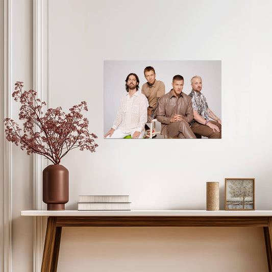 Imagine Dragons Band Photoshoot | American Rock Music Poster | Modern Group Portrait Art - Music Poster