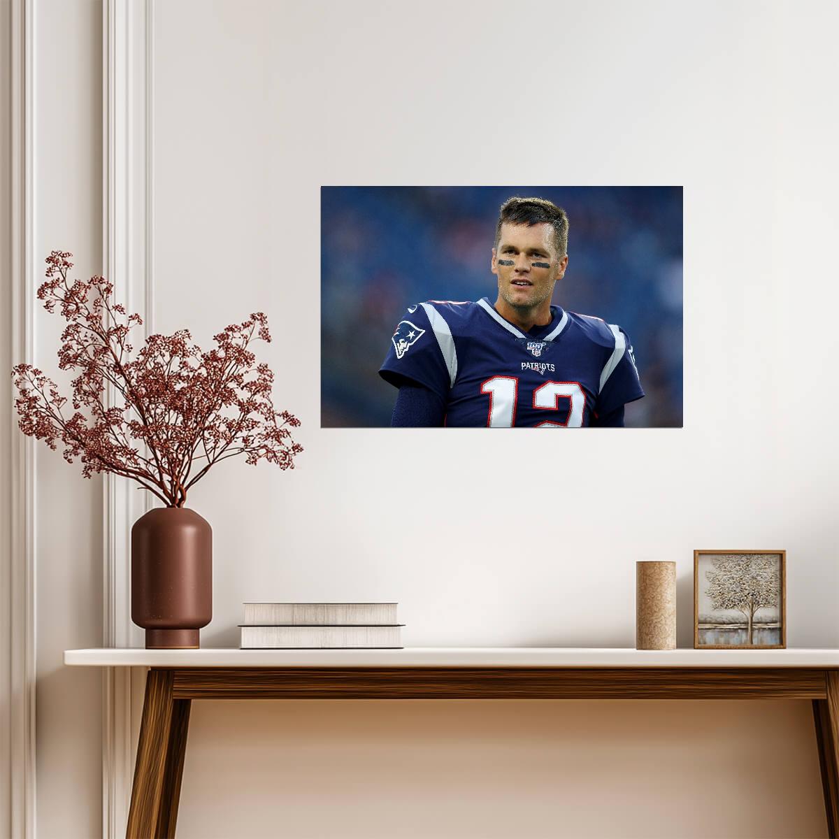 Tom Brady New England Patriots | American Football Poster | Sports Legend Print - Sports Poster