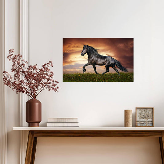 Horse | Warm Tone Photo | Farm Life Poster - Photography Poster