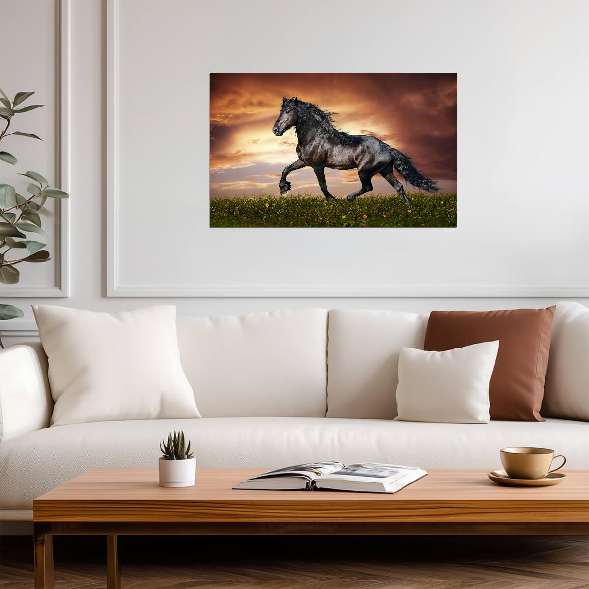 Horse | Warm Tone Photo | Farm Life Poster - Photography Poster