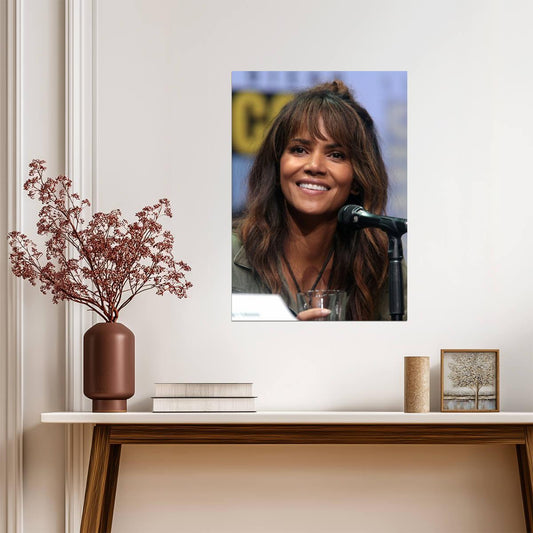 Halle Berry | Film Star Portrait | Art Poster - Celebrities Poster