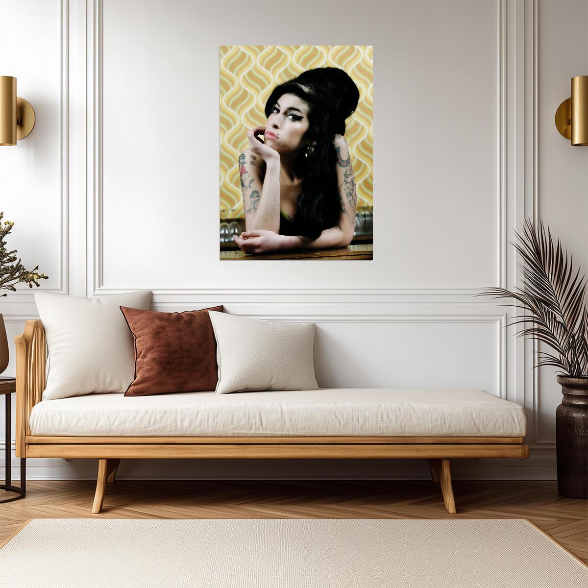 Amy Winehouse Classic Portrait | Music Legend Poster | Vintage Soul Wall Art - Music Poster