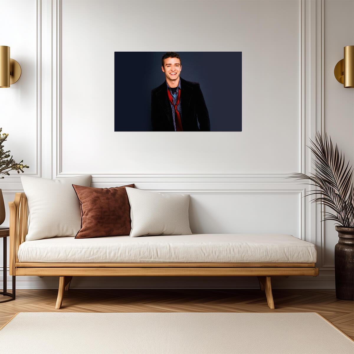 Justin Timberlake Poster | Pop Singer Vintage Print - Music Poster