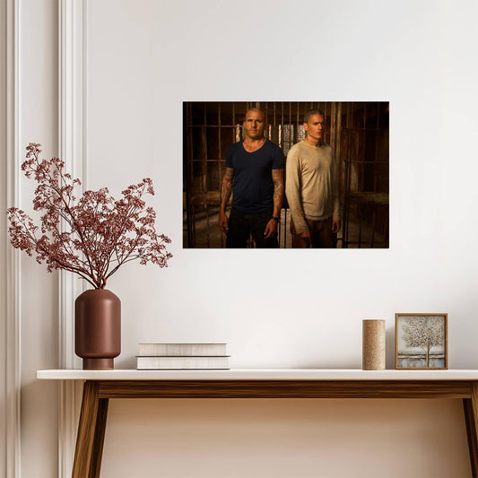 Prison Break Brothers | Michael Scofield & Lincoln Burrows | Crime Drama Poster - Movies & TV Poster