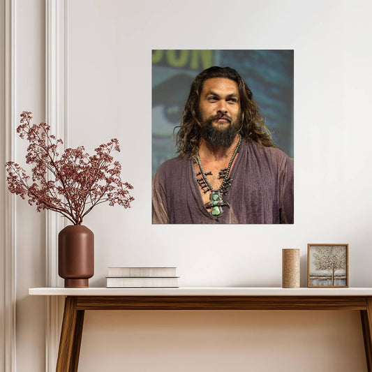 Jason Momoa Portrait Photo | Handsome Actor Poster | Aquaman Star Wall Art - Celebrities Poster