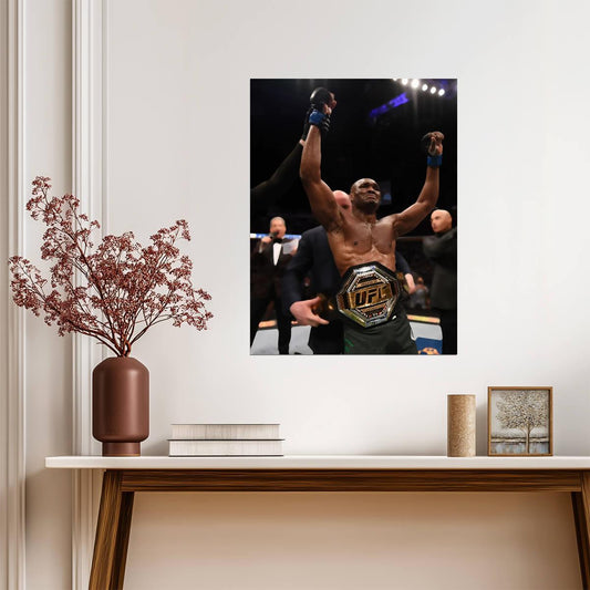 Kamaru Usman The Nigerian Nightmare | UFC Champion Poster | MMA Legend Wall Art - Sports Poster