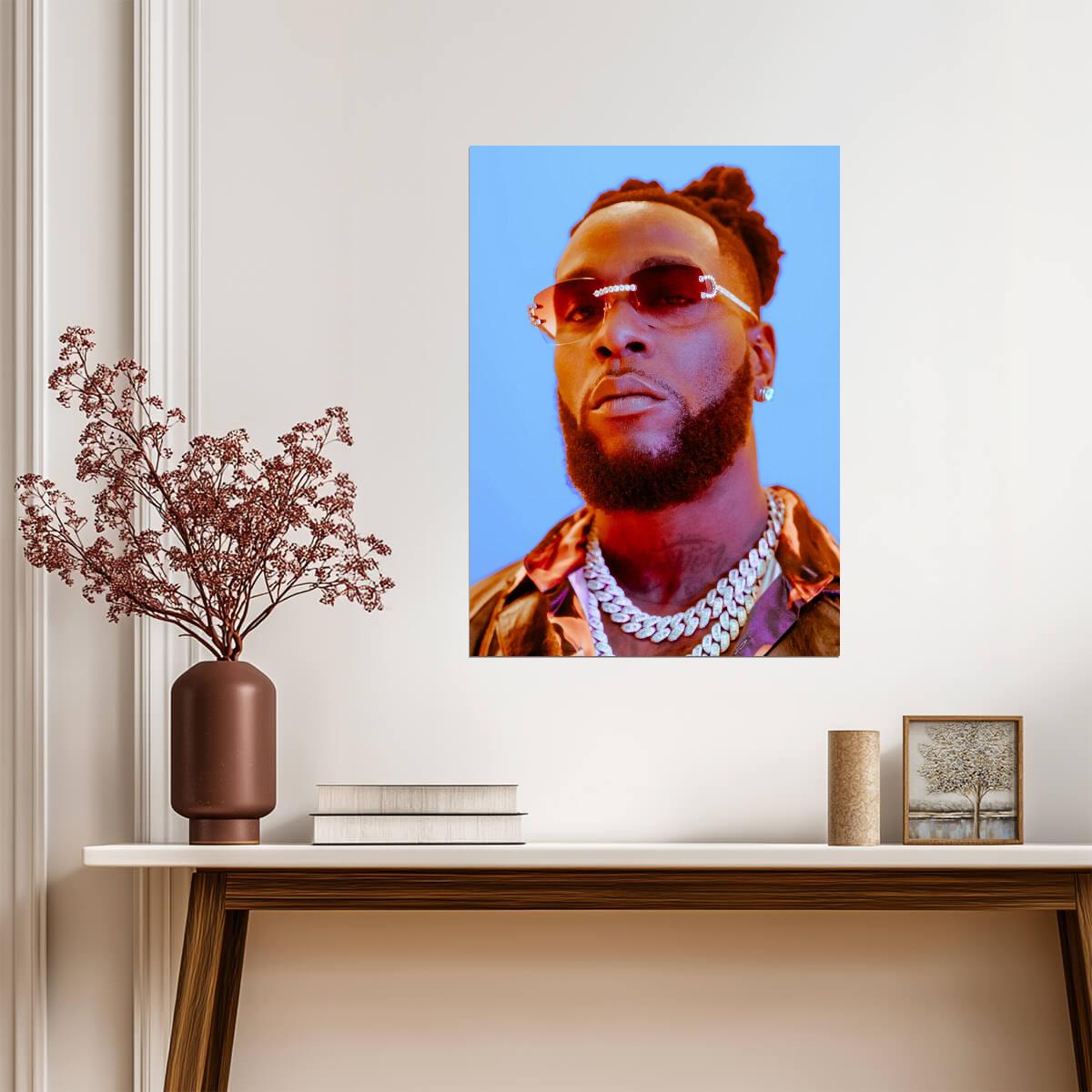 Burna Boy | Afro Fusion Star | Vibrant Music Poster - Music Poster