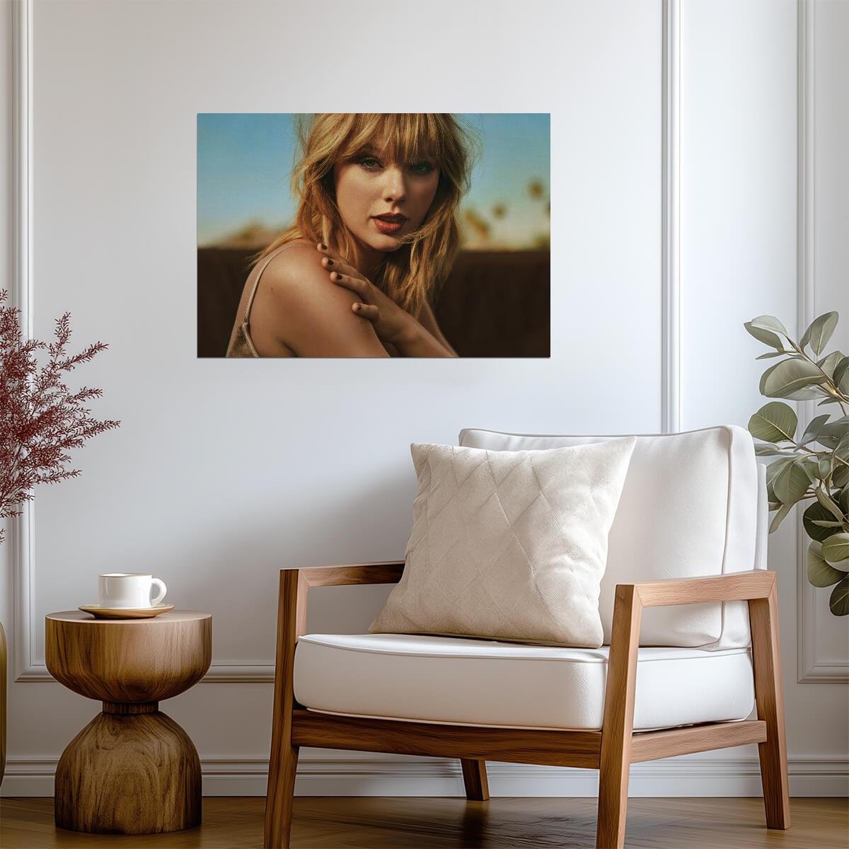 Taylor Swift Warm Tone Photoshoot | Music Celebrity Poster | Pop Star Portrait - Music Poster