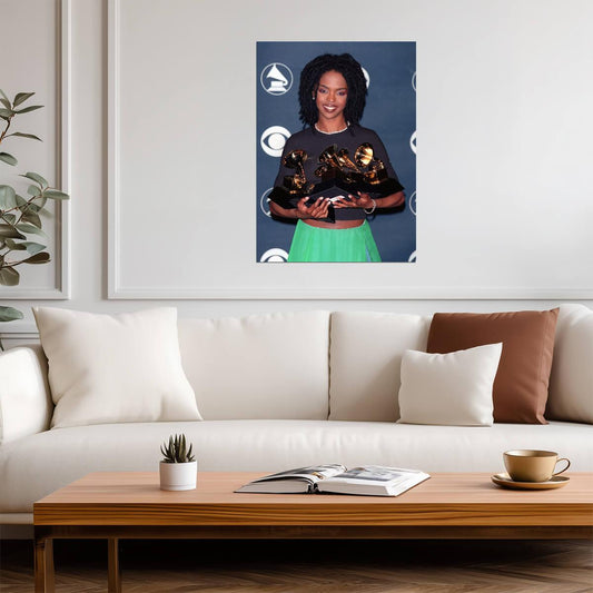 Lauryn Hill Poster | R&B Singer Vintage Print - Music Poster