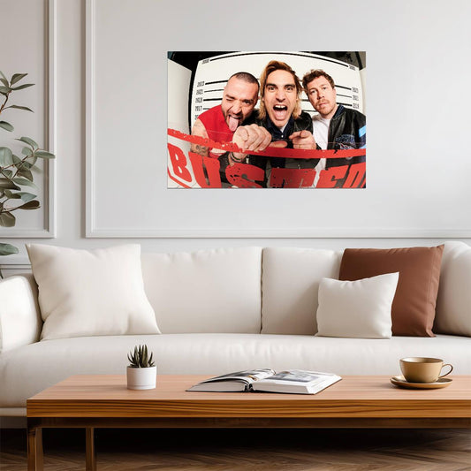 Busted | Rock Trio Portrait | Music Fan Poster - Music Poster