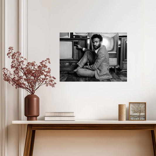 Donald Glover | Black and White Photo | Artist Poster - Celebrities Poster