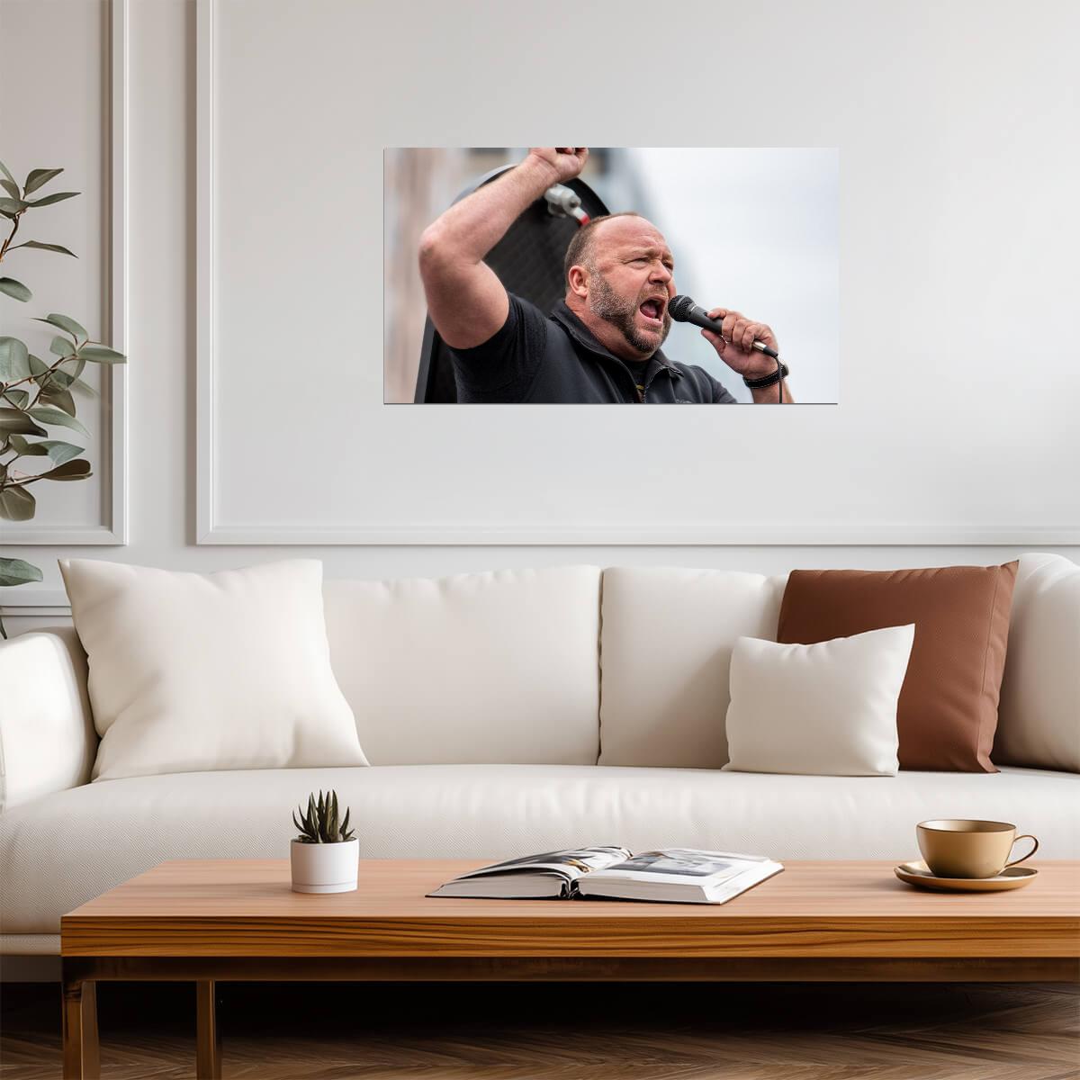 Alex Jones | TV Host Art | Famous Figure Poster - Celebrities Poster