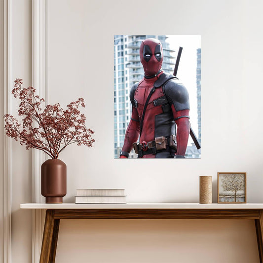 Deadpool Movie Still | Marvel Superhero Wall Art | Action Comedy Film Poster - Movies & TV Poster