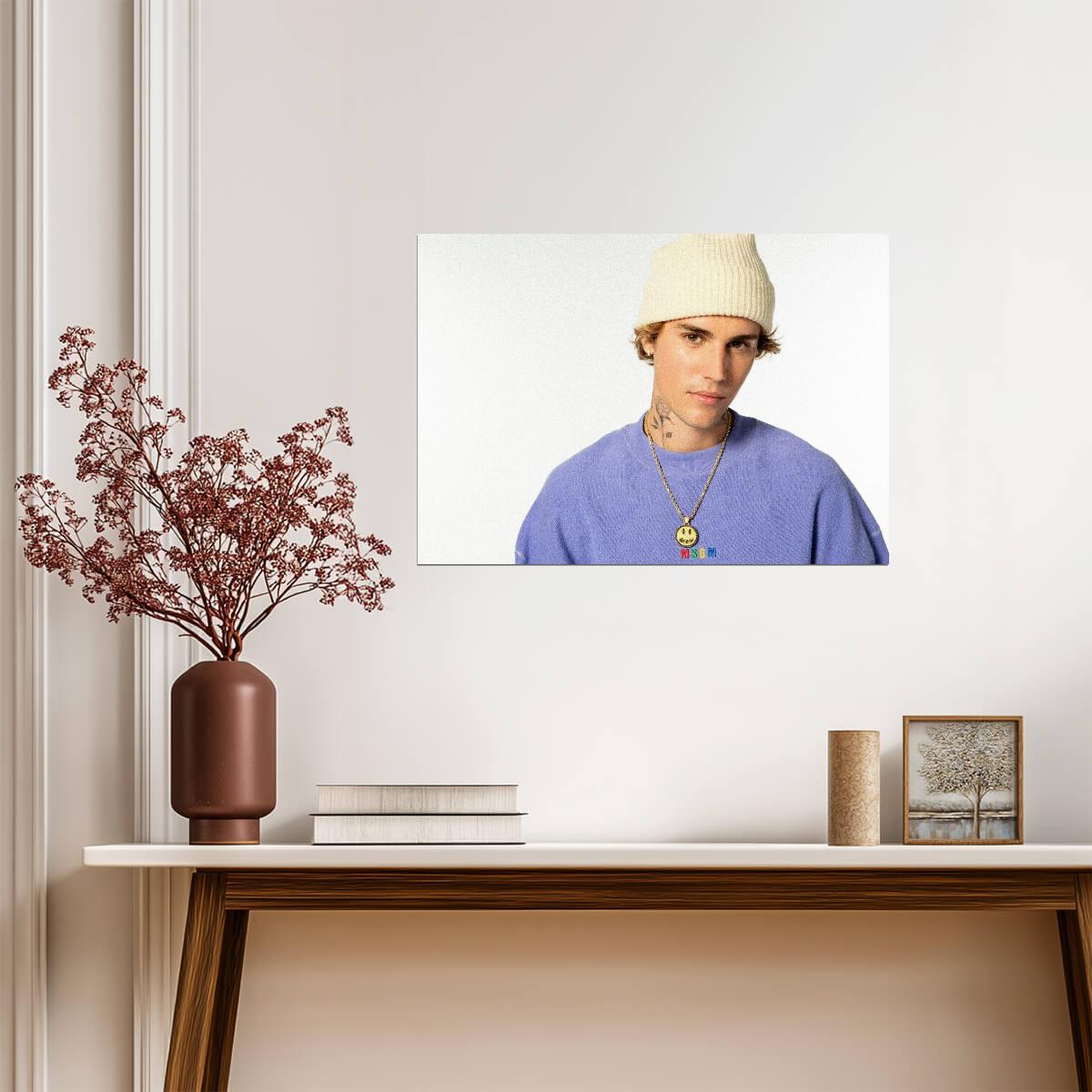 Justin Bieber Poster | Pop Music Print - Music Poster