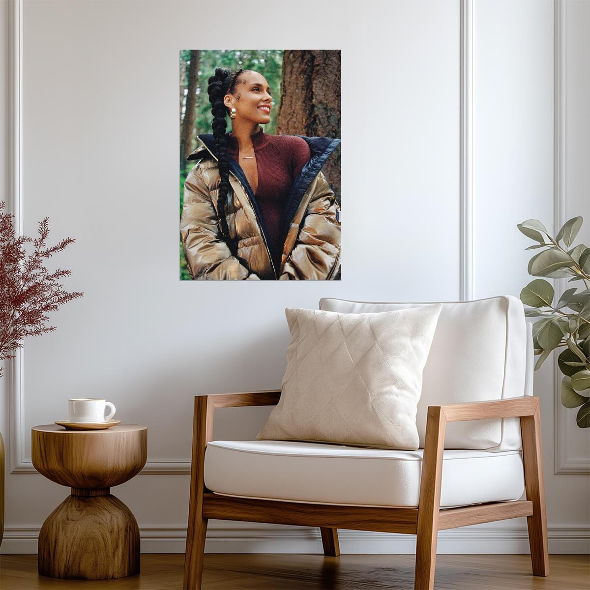Alicia Keys | Pop Soul Star | Music Fan Gift Poster - Music Poster