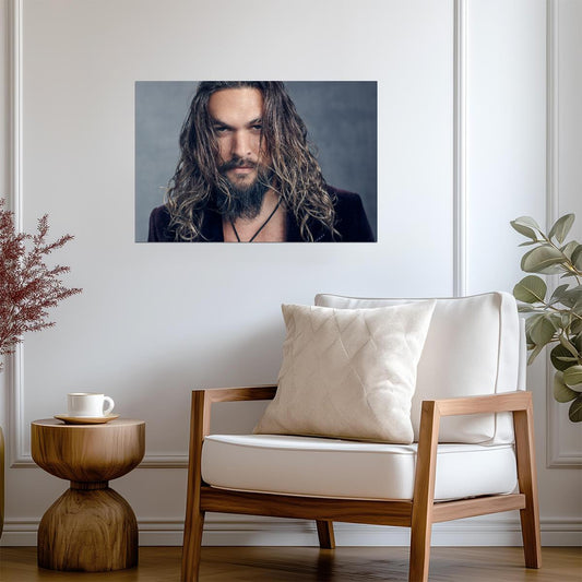 Jason Momoa | Modern Actor Portrait | Celebrity Photoshoot Wall Poster - Celebrities Poster