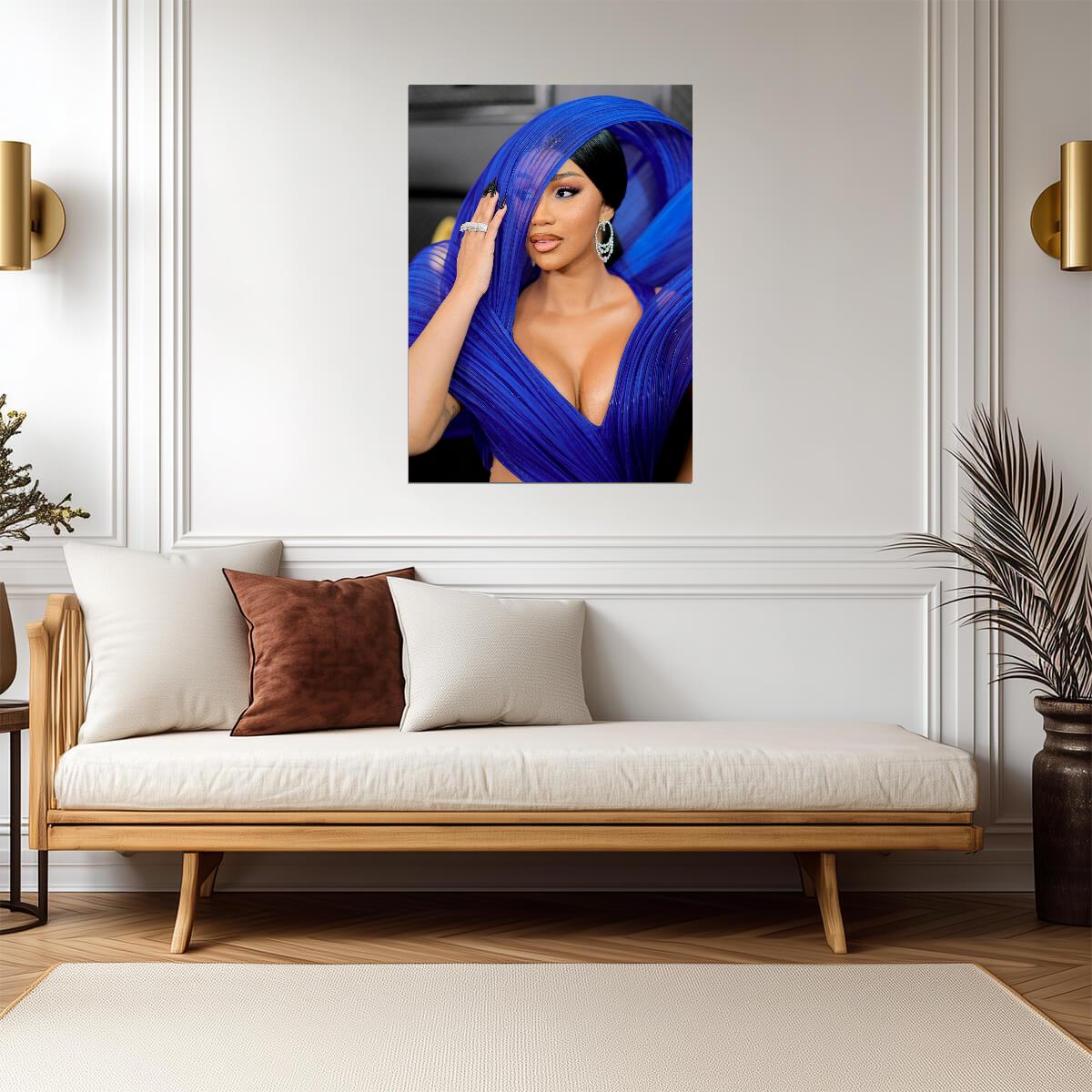 Cardi B | Colorful Portrait | Pop Culture Poster - Music Poster