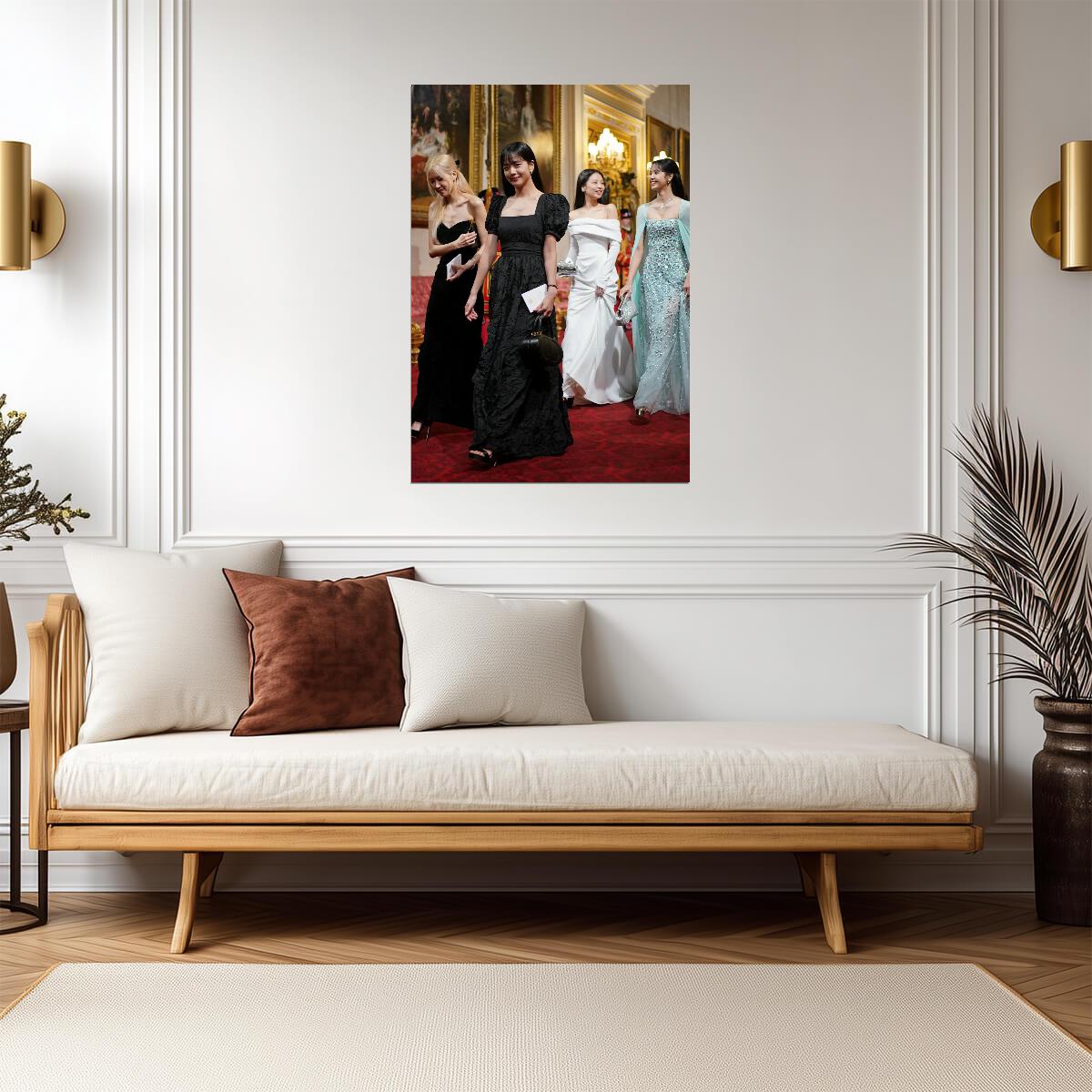Blackpink at Buckingham Palace | K-Pop Group Poster | Modern Music Stars Photo - Music Poster