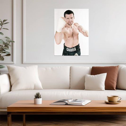 Carl Froch The Cobra | Boxing Poster | British Boxing Legend Print - Sports Poster