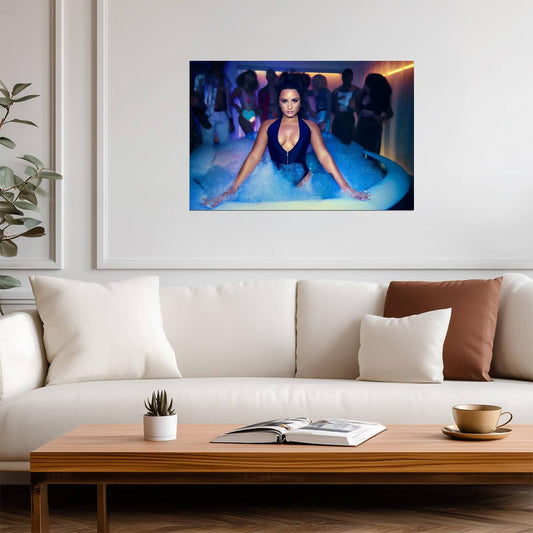 Demi Lovato | Cool Tone Photo | Musician Poster - Music Poster