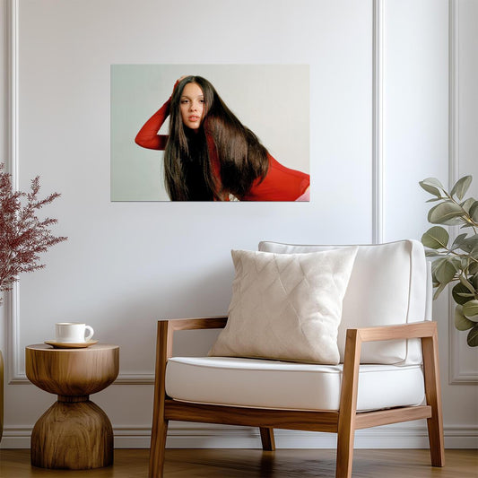Olivia Rodrigo Red Bodysuit | Studio Portrait Photography | Pop Star Wall Art Poster - Music Poster