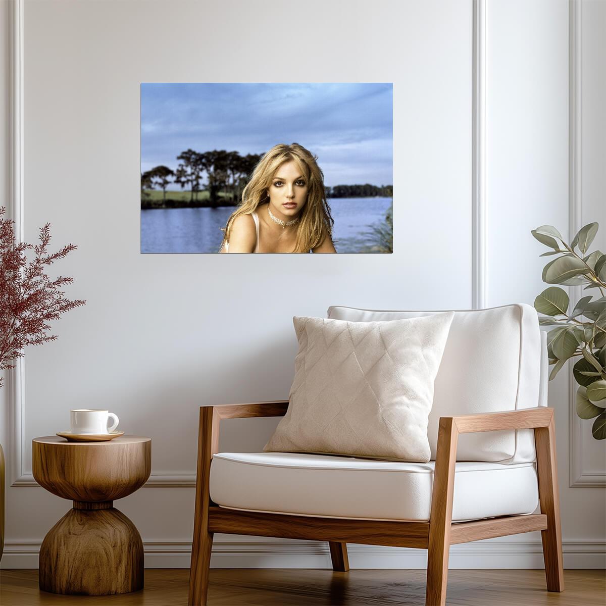 Britney Spears 90s Pop Star Portrait | Vintage Music Poster | Y2K Pop Culture Art - Music Poster