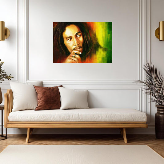 Bob Marley | Rasta Icon Print | Music Wall Poster - Music Poster