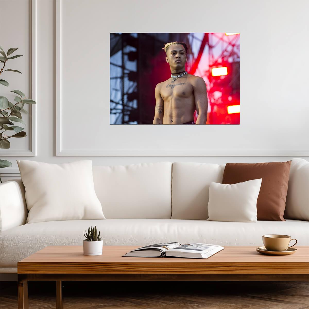 Xxxtentacion on Stage | Live Concert Photography | Music Star Poster - Music Poster
