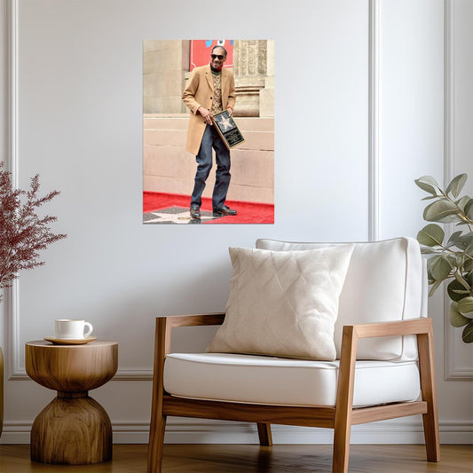 Snoop Dogg at Walk of Fame Ceremony | Rap Legend Poster | Celebrity Achievement Art - Music Poster