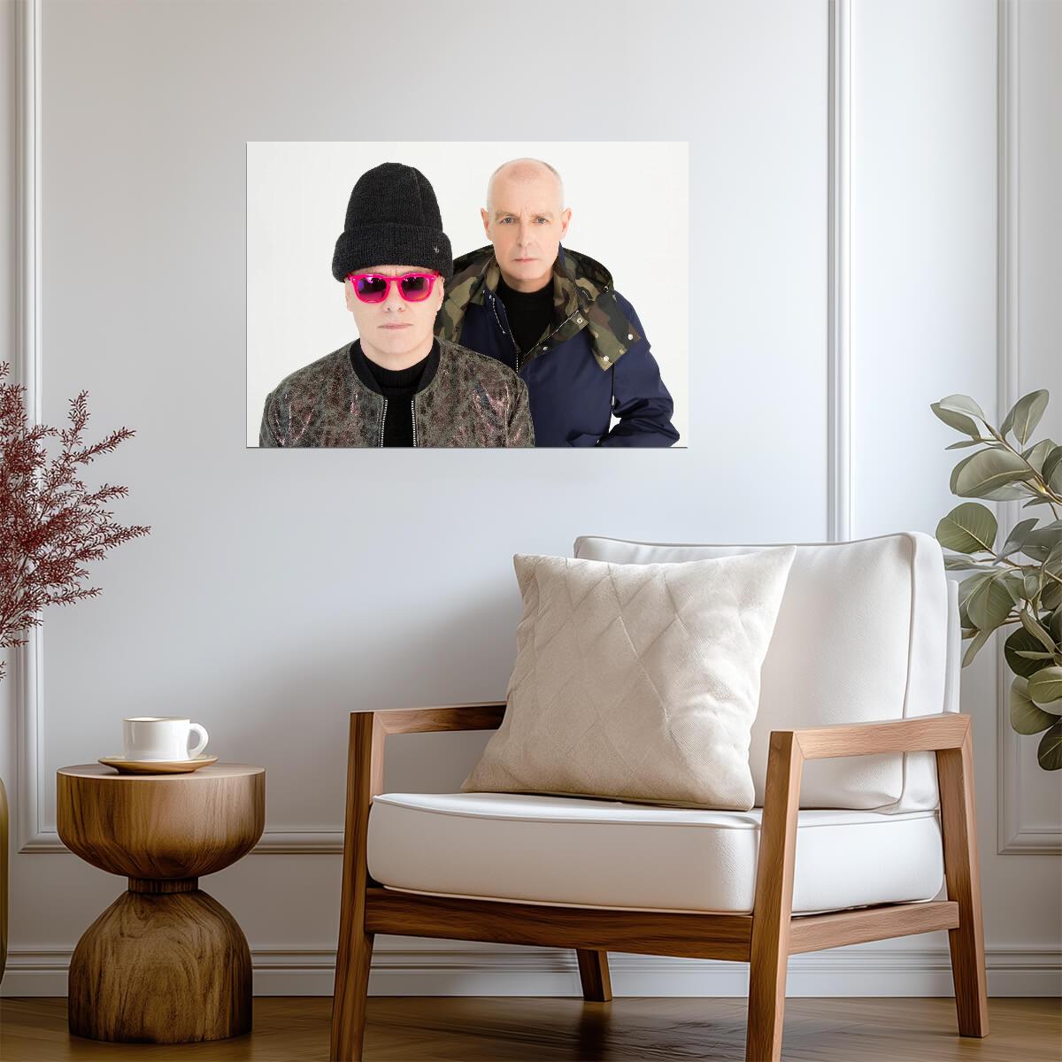 Pet Shop Boys Neil Tennant & Chris Lowe | Modern Photoshoot Poster | Synth-Pop Legends Wall Art - Music Poster