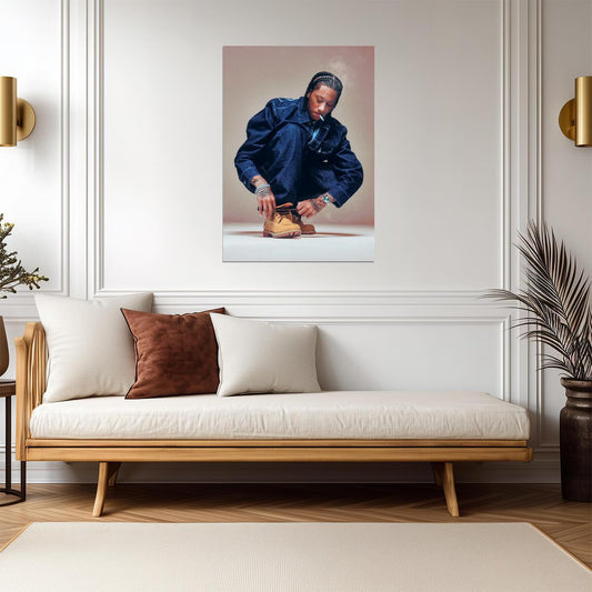 Digga D | Famous Rapper | Modern Music Poster - Music Poster