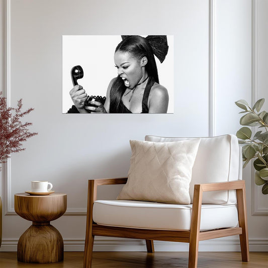 Azealia Banks | Black and White Art | Singer Poster - Music Poster