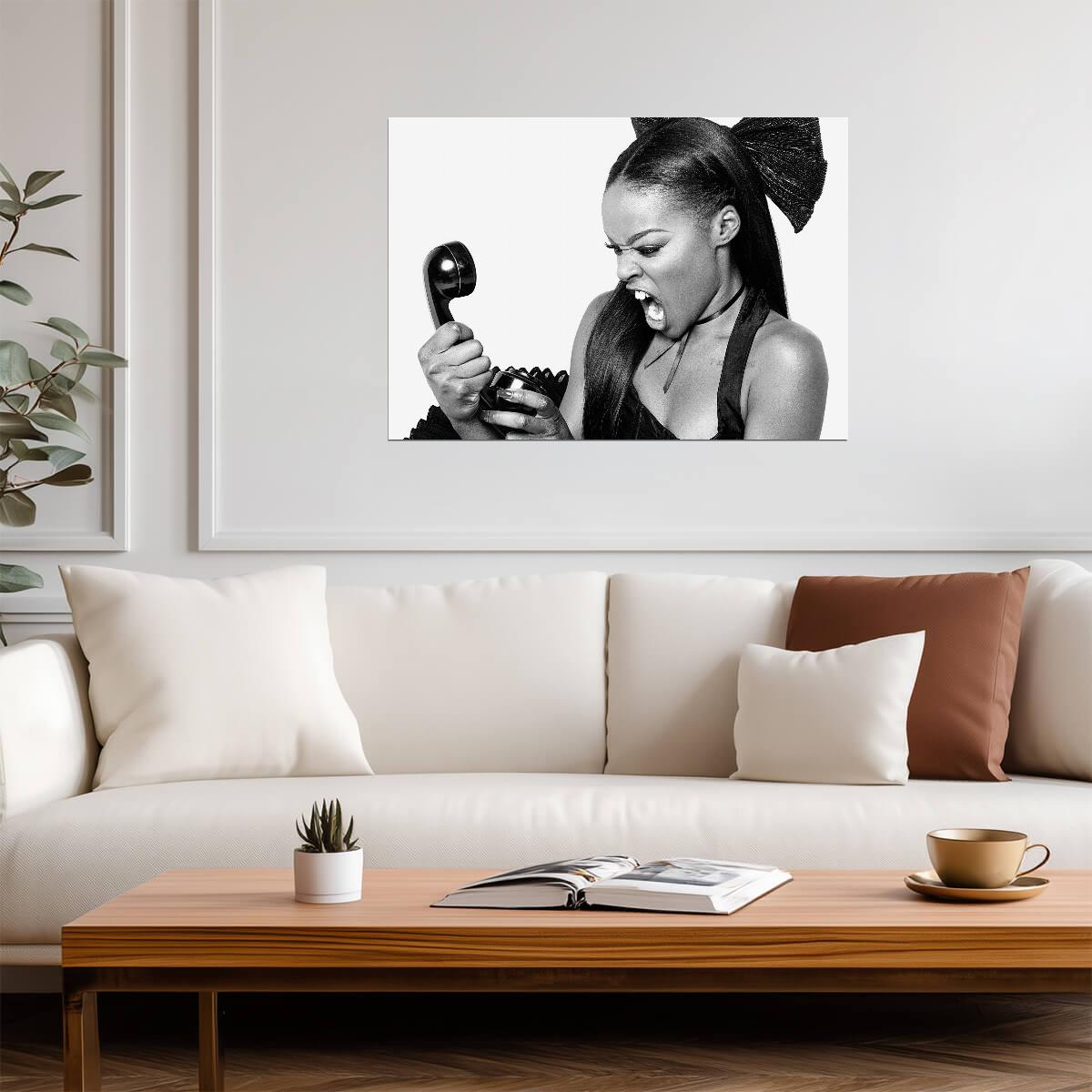 Azealia Banks | Black and White Art | Singer Poster - Music Poster