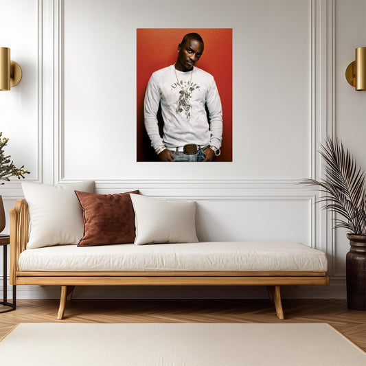 Akon | R&B Artist Poster | Music Legend Art - Music Poster