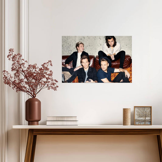 One Direction Four Member Era | Relaxed Group Photoshoot | Pop Music Poster - Music Poster